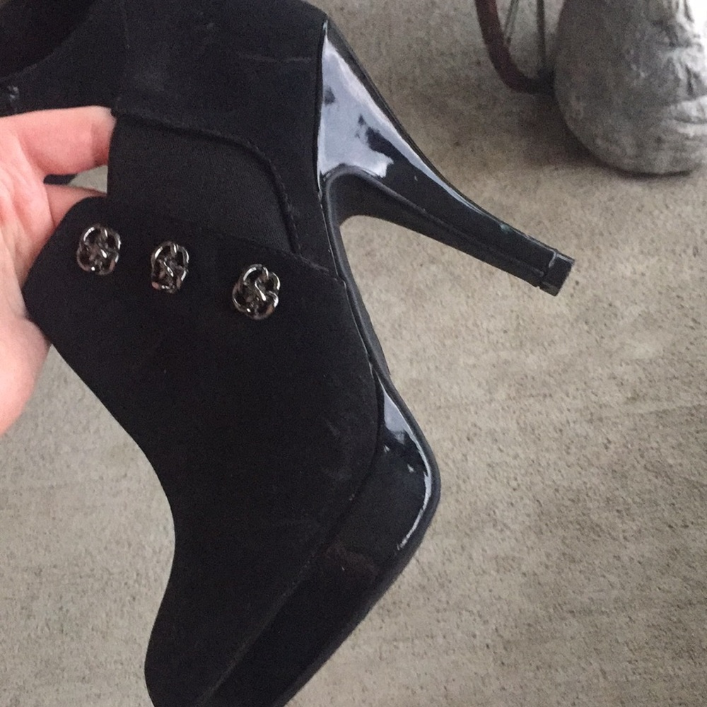 COPY - Black High hill ankle boots